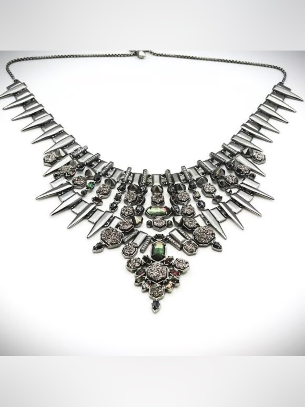 Kendra Scott Seraphina Druzy Statement Necklace - Picture 5 of 6